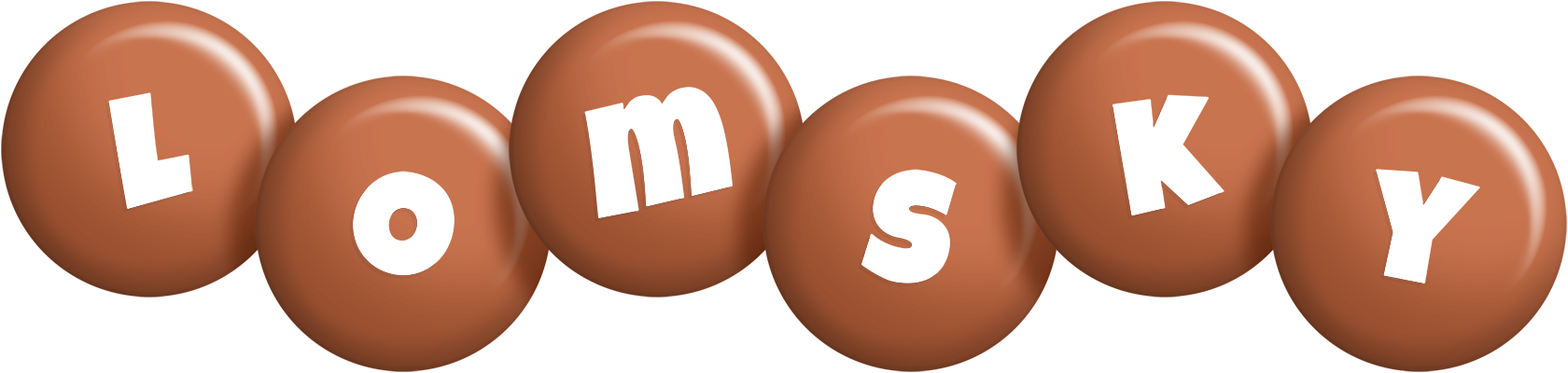 Lomsky candy-brown logo