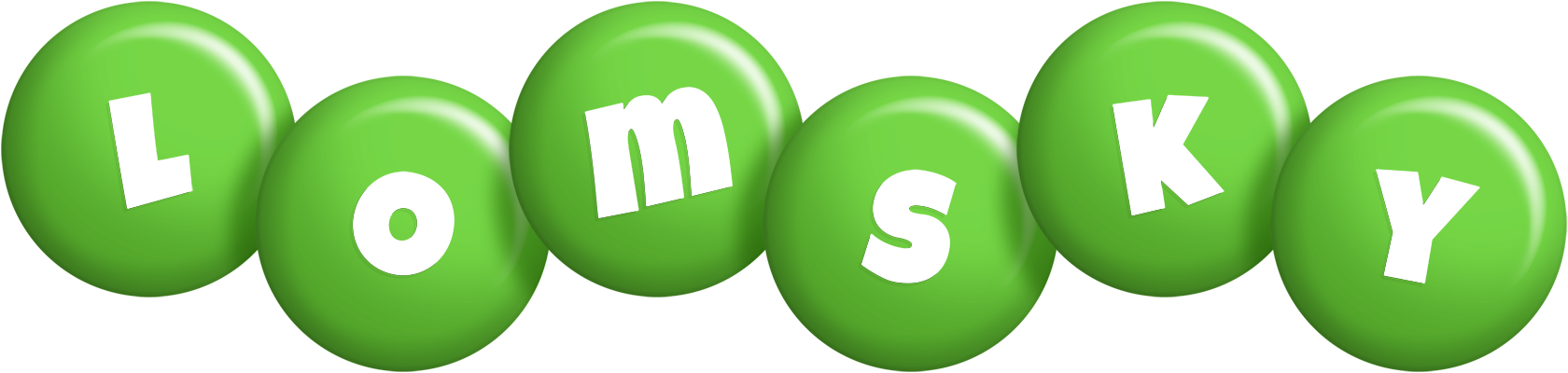 Lomsky candy-green logo