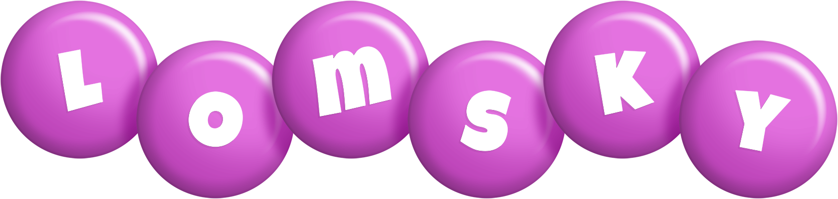 Lomsky candy-purple logo