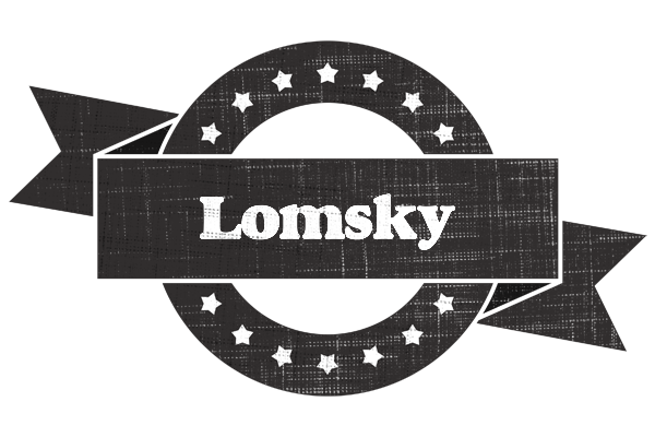 Lomsky grunge logo