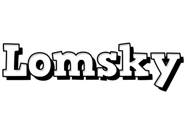 Lomsky snowing logo