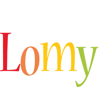 Lomy birthday logo