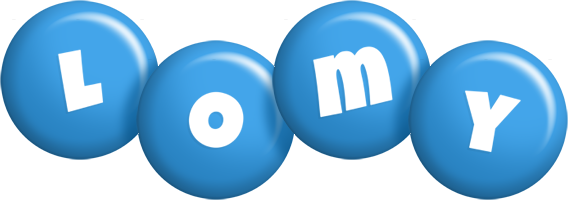 Lomy candy-blue logo