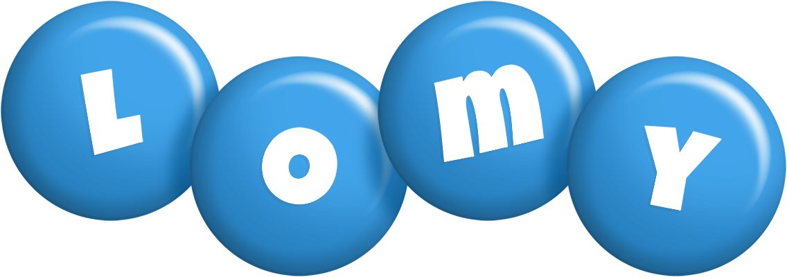 Lomy candy-blue logo