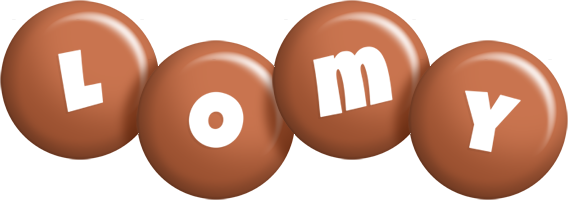 Lomy candy-brown logo