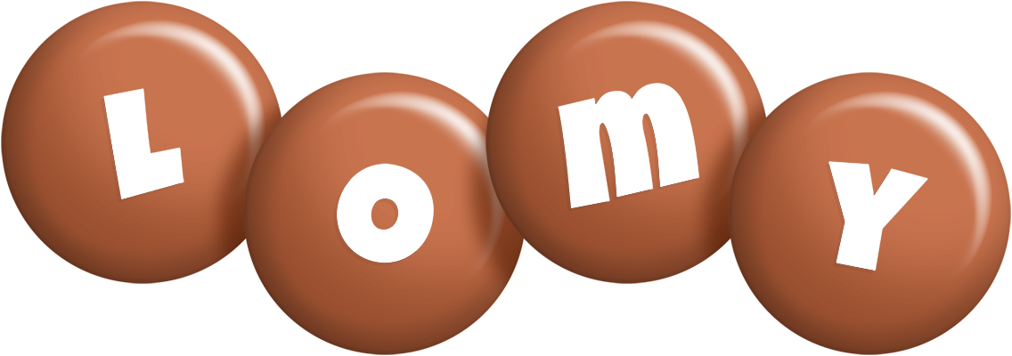 Lomy candy-brown logo