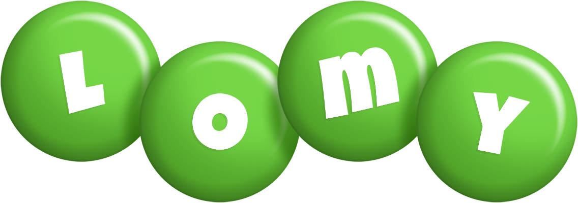 Lomy candy-green logo