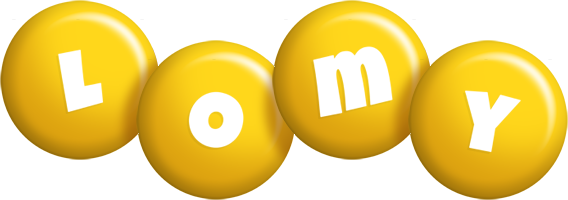 Lomy candy-yellow logo