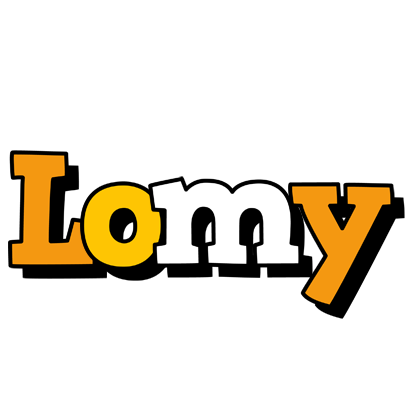 Lomy cartoon logo