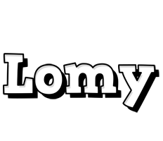 Lomy snowing logo