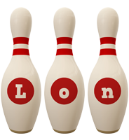 Lon bowling-pin logo