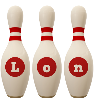 Lon bowling-pin logo