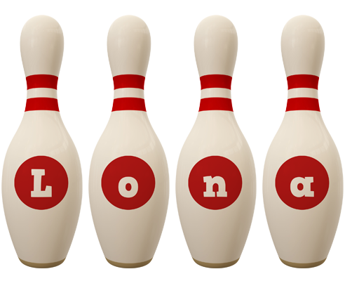 Lona bowling-pin logo