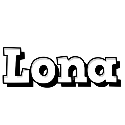 Lona snowing logo