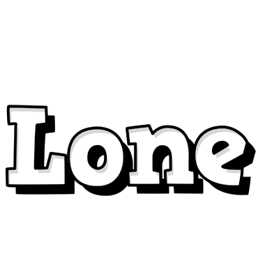Lone snowing logo
