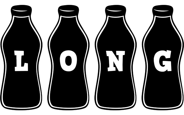 Long bottle logo