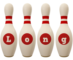 Long bowling-pin logo