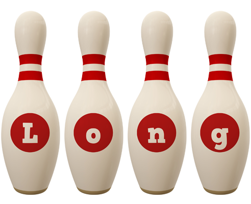 Long bowling-pin logo