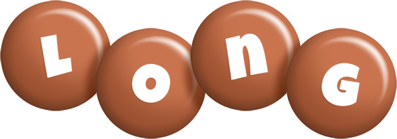 Long candy-brown logo