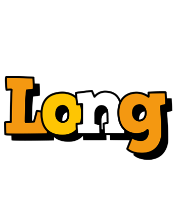 Long cartoon logo