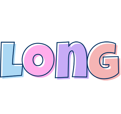 Long pastel logo