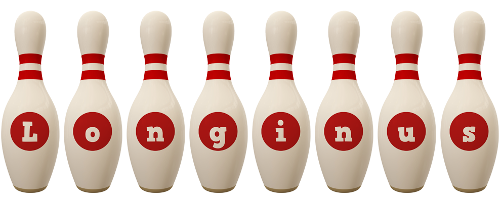Longinus bowling-pin logo