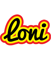 Loni flaming logo