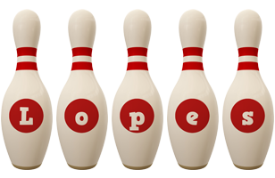 Lopes bowling-pin logo