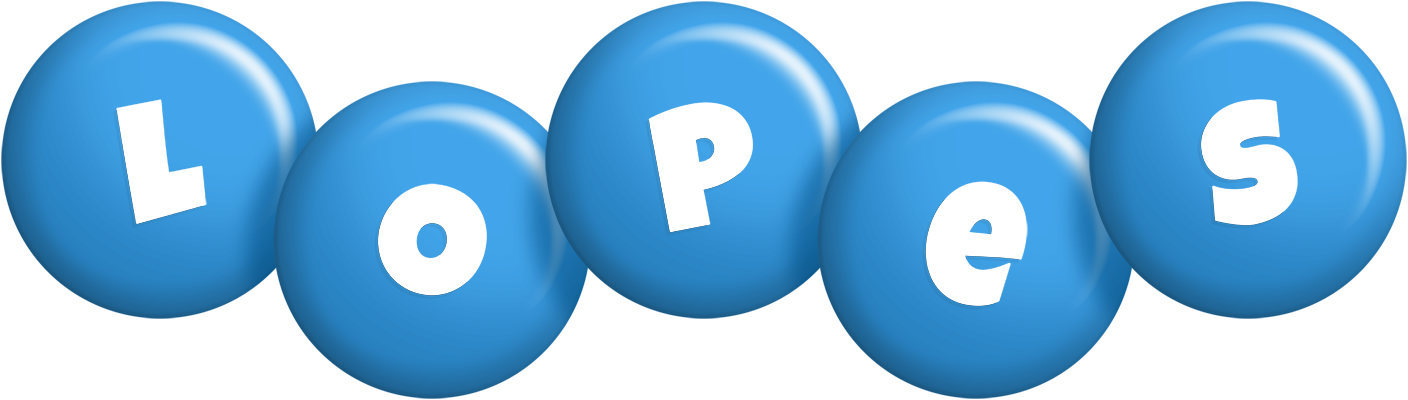 Lopes candy-blue logo