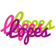 Lopes flowers logo