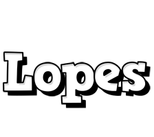 Lopes snowing logo