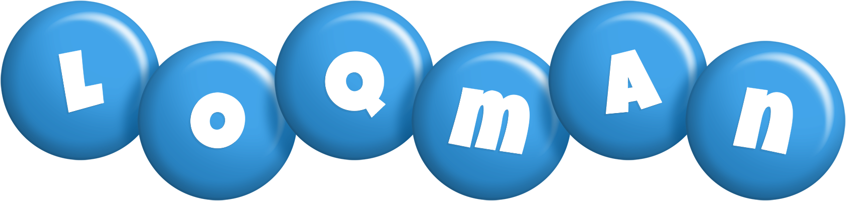 Loqman candy-blue logo