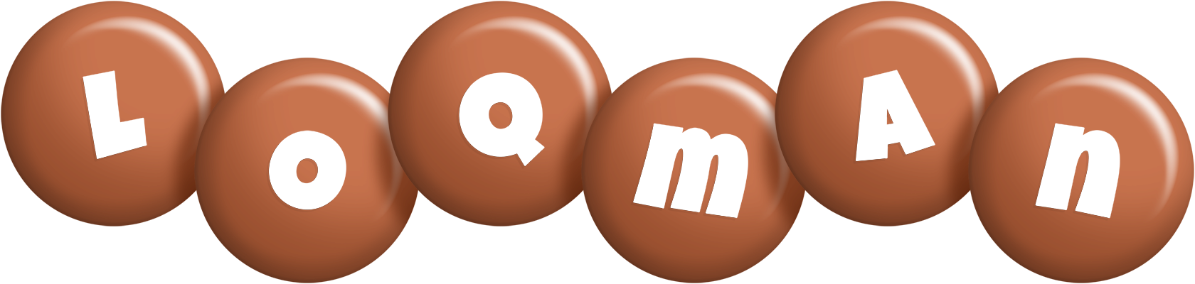 Loqman candy-brown logo