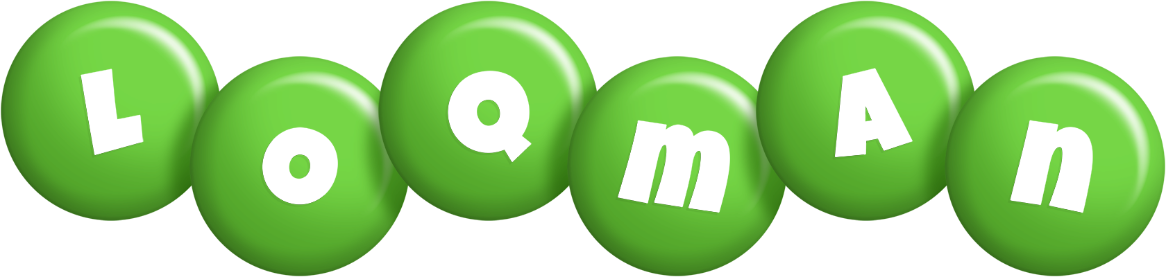 Loqman candy-green logo