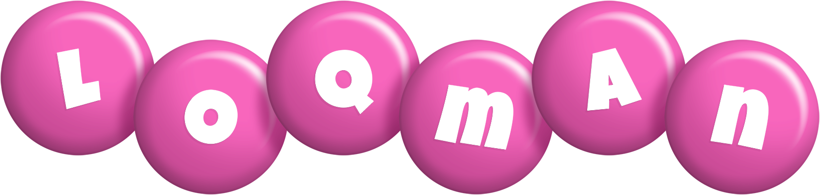 Loqman candy-pink logo