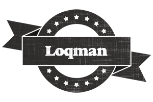 Loqman grunge logo
