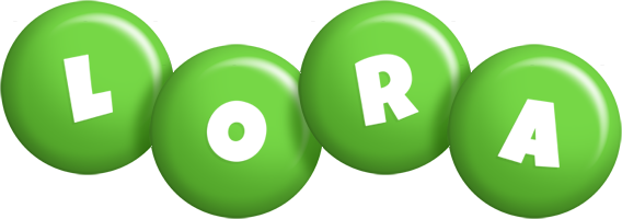 Lora candy-green logo