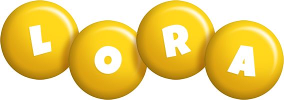 Lora candy-yellow logo