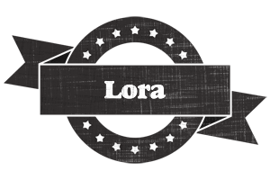 Lora grunge logo