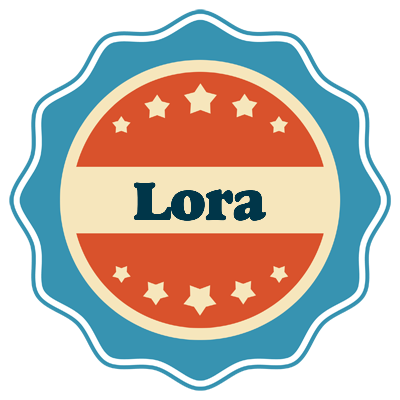 Lora labels logo