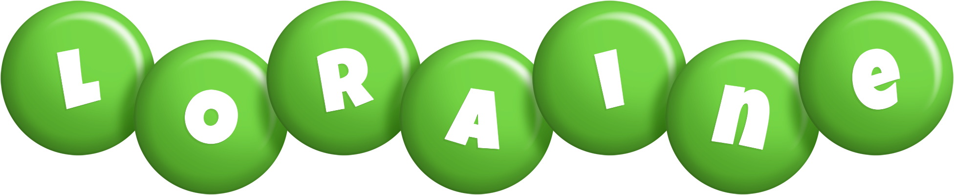 Loraine candy-green logo