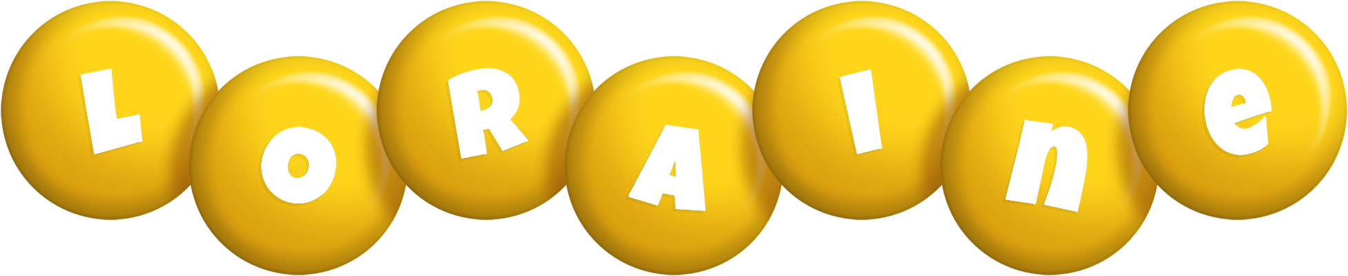 Loraine candy-yellow logo