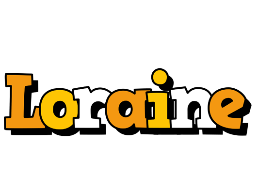 Loraine cartoon logo