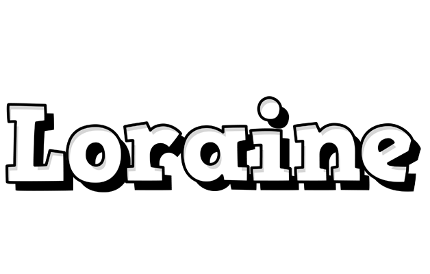 Loraine snowing logo