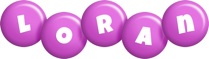 Loran candy-purple logo