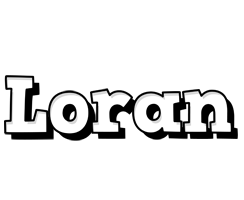 Loran snowing logo