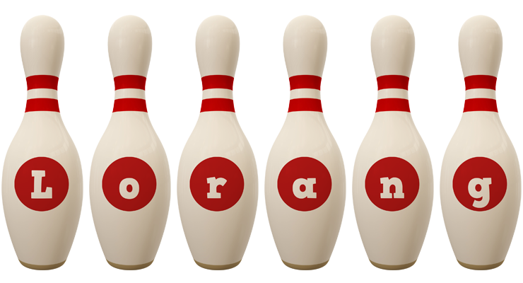 Lorang bowling-pin logo