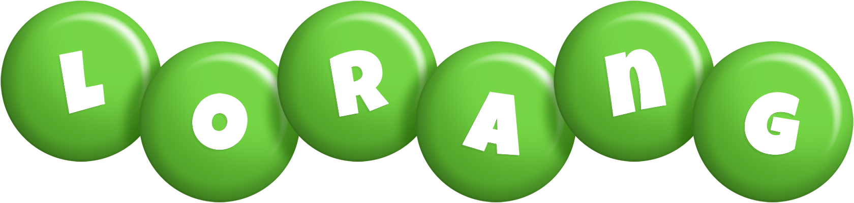 Lorang candy-green logo