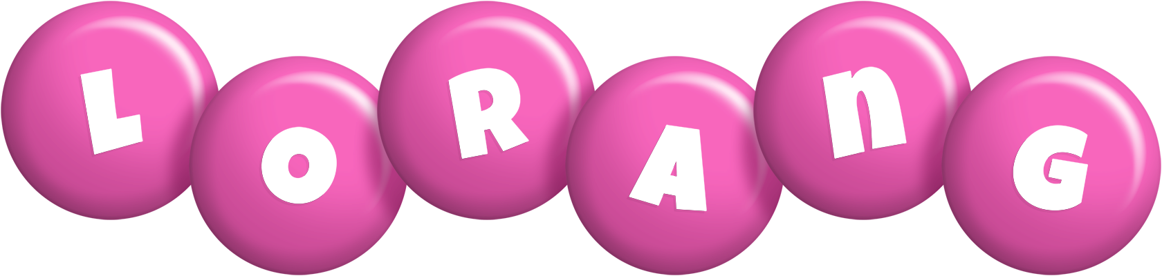 Lorang candy-pink logo