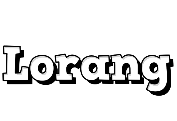 Lorang snowing logo